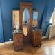 Wooden and marble dressing table