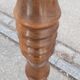 Art Deco turned wood floor lamp