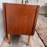 Scandinavian tv stand sideboard in teak 1960 vintage