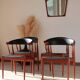 Set of 4 Johannes Andersen Scandinavian teak armchairs, 1960s
