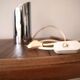 Small vintage chrome metal lamp