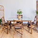 Dining table set with 4 chairs