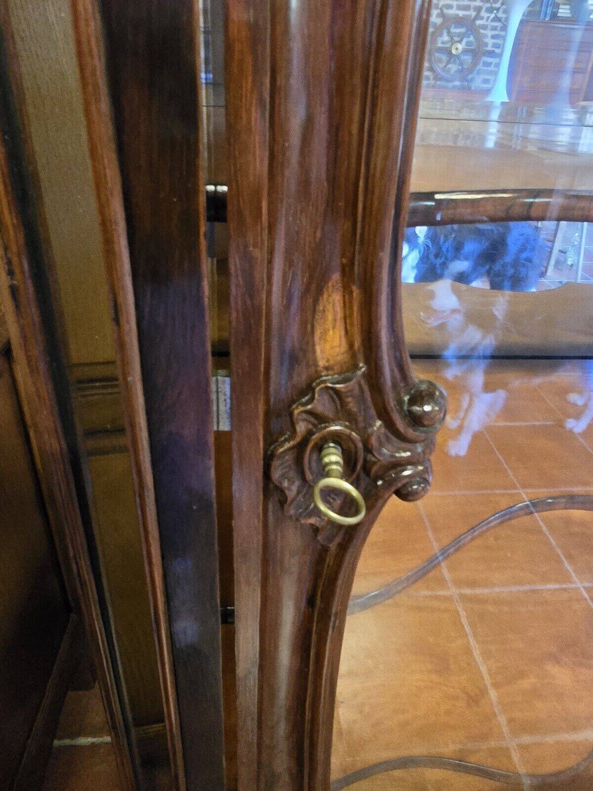 vitrine hollandaise en acajou