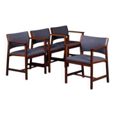 Model BM73 Armchairs by Børge Mogensen for Fredericia, 1960s, Set of 4