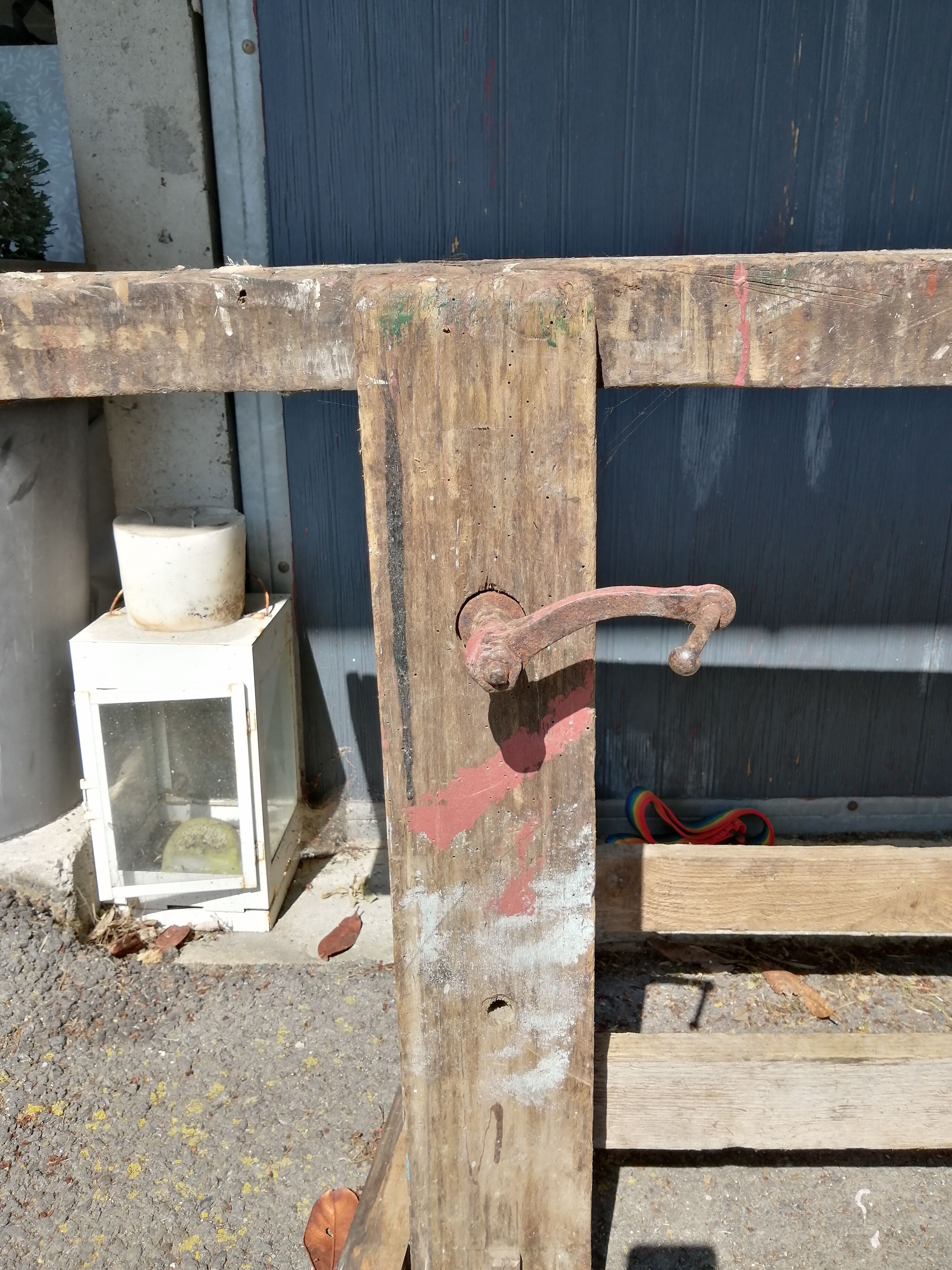 Old carpenter's workbench