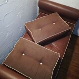 2-seater vintage fawn skai