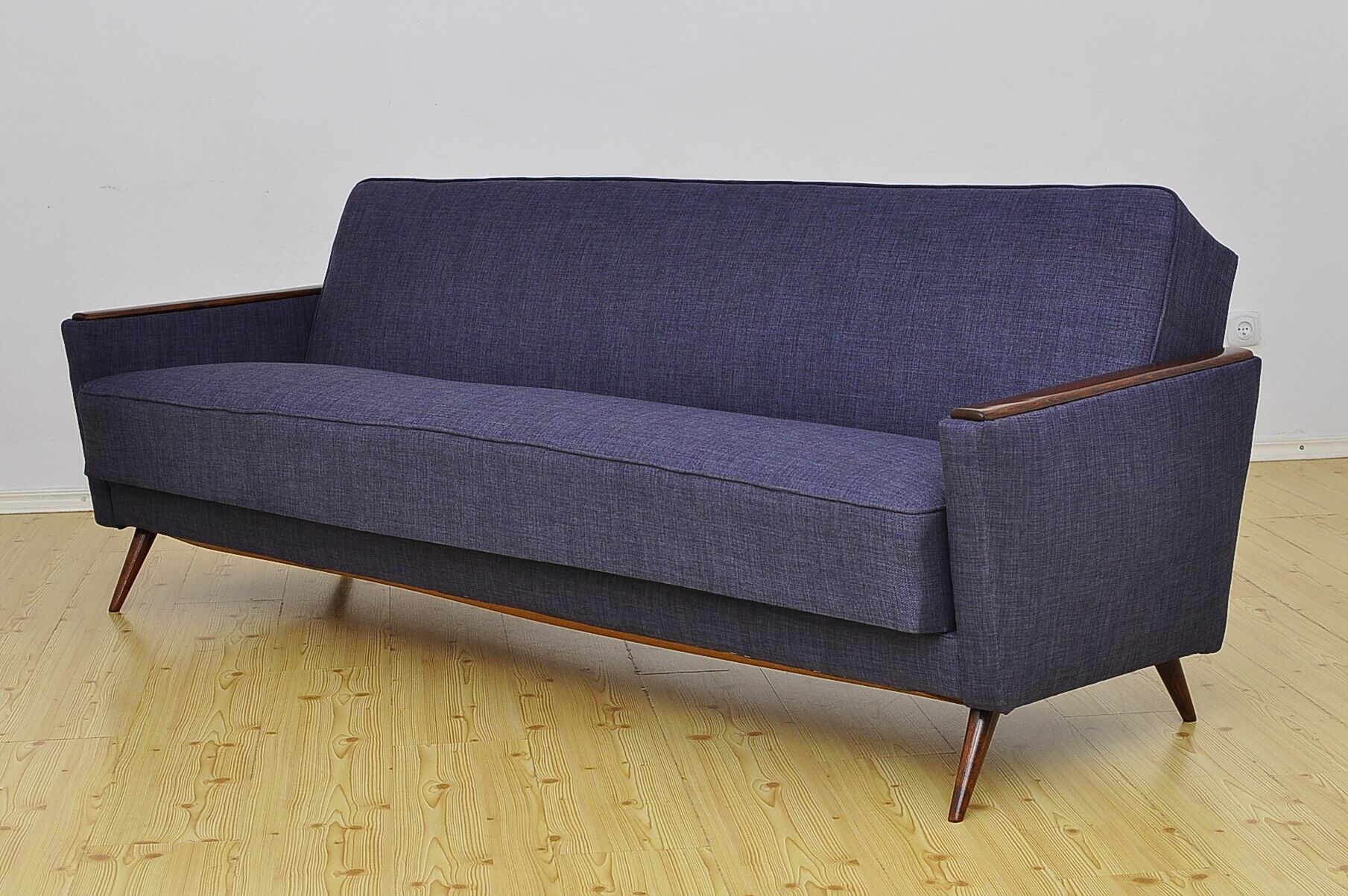 Daybed 3 seat sofa with fold-out function, 1960s