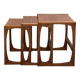 Series of 3 nesting tables from the 60s Scandinavian style