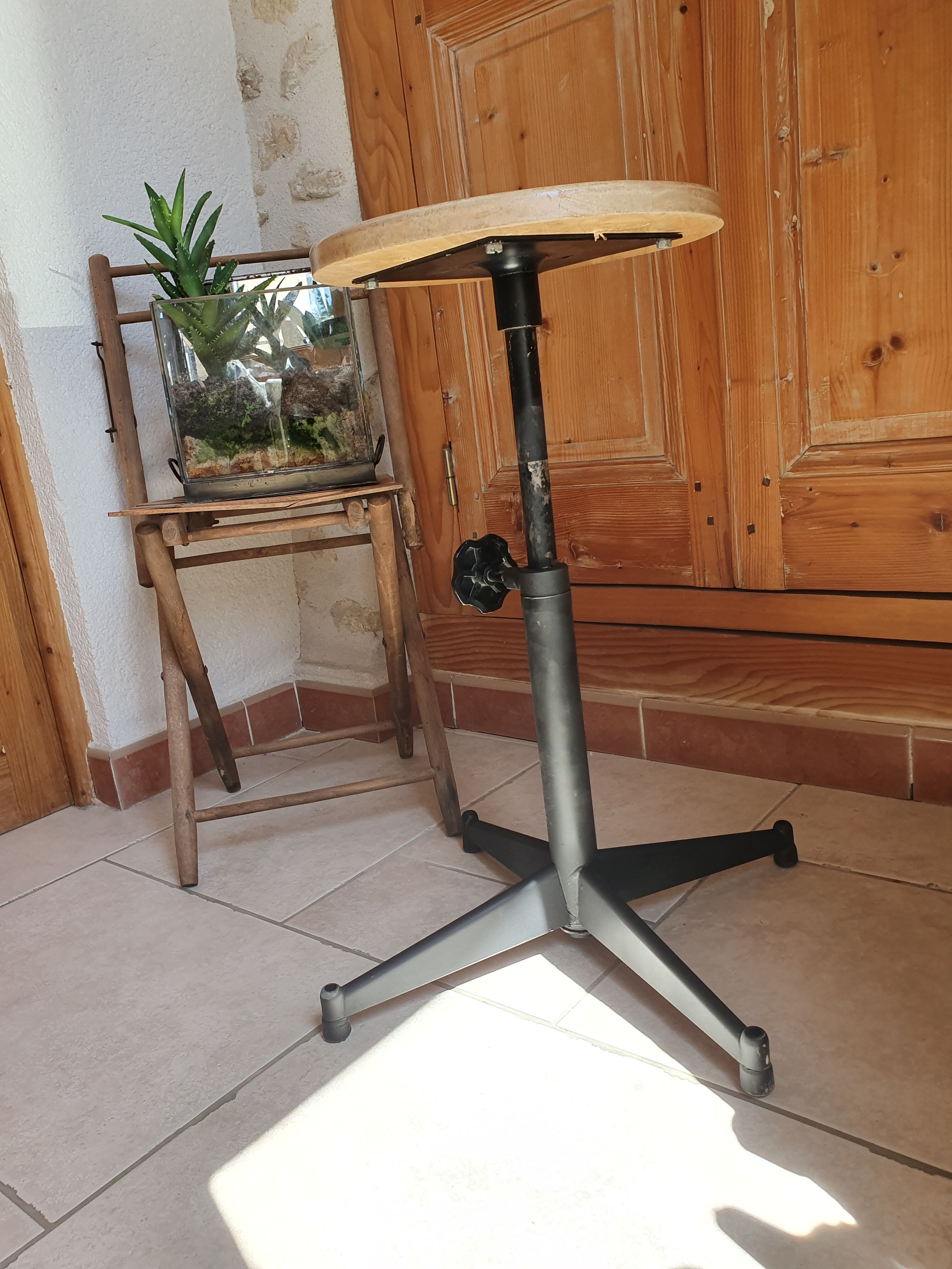 Vintage workshop stool