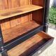 Monumental library with black two-tone oak.