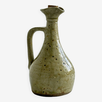 Pyrite stoneware oil cruet.