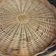 Round wicker top vintage basketry