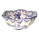 Bol ou coupelle en faience decor asiatique a motifs bleus