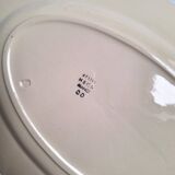 Plat ovale H.B.C.M. modèle Reine