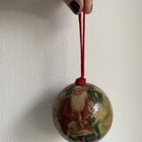 Ensemble de 15 décorations de Noël en papier mâché vintage