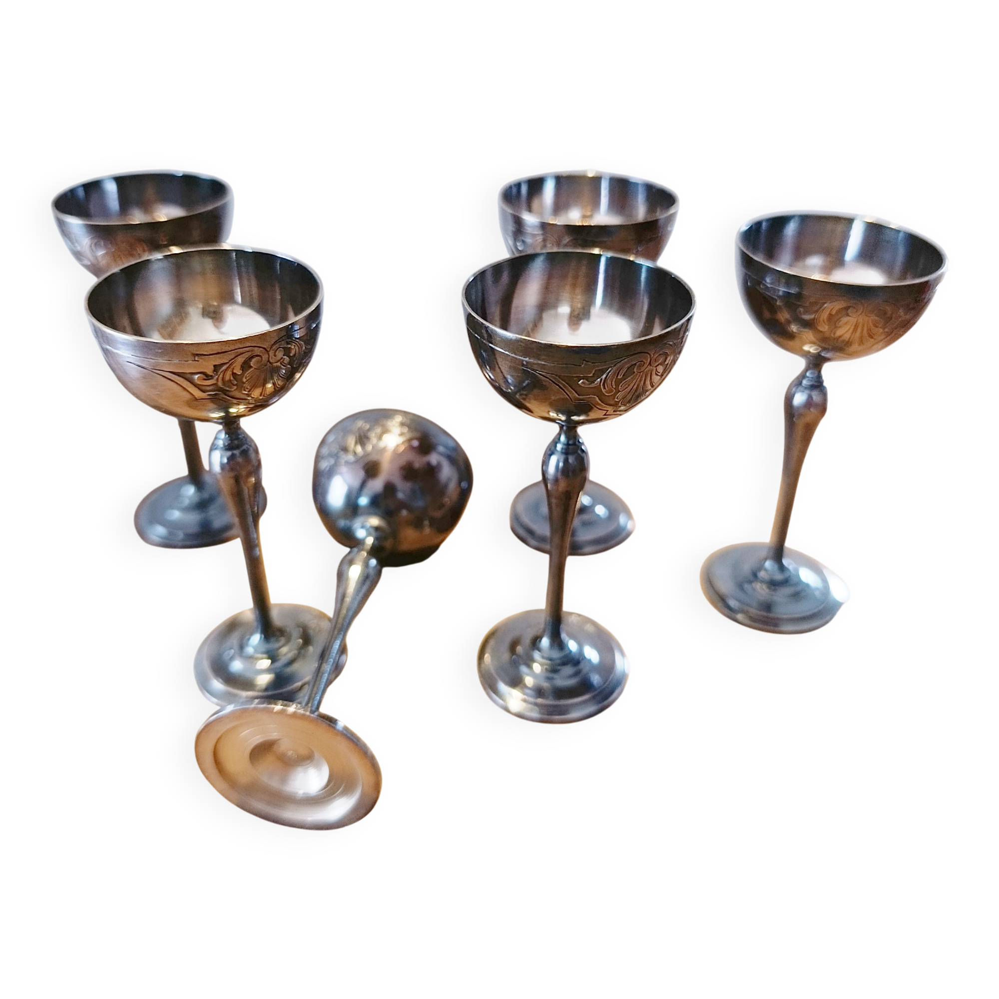 Antique liqueur glasses