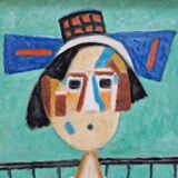 Roland Chanco (1924-2017), friend of Picasso - Oil on canvas - Olivia