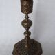 Pair of bronze candle holders