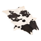 Tapis en peau de vache véritable noir et blanc