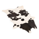 Tapis en peau de vache véritable noir et blanc