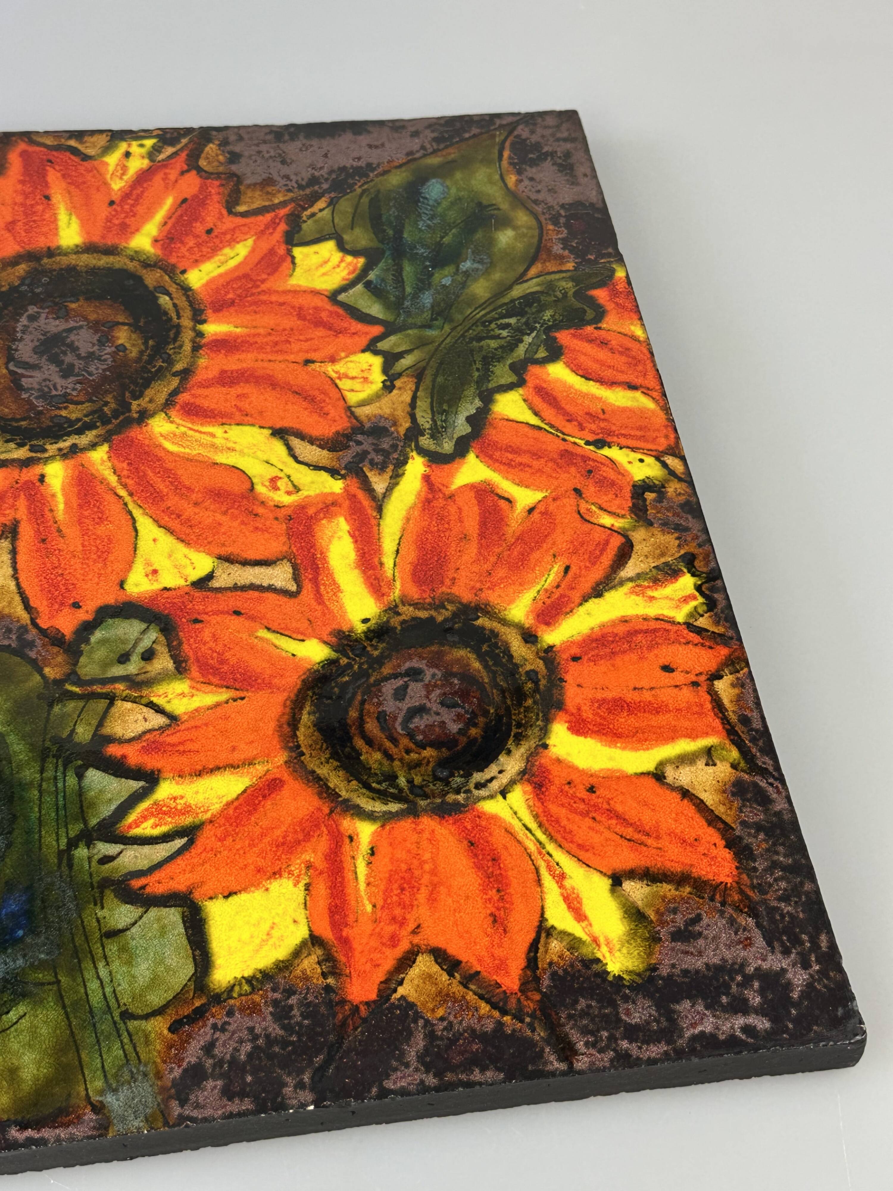 1960s/70s Wall Picture Wall Plate Ceramic Ruscha Hand-Painted Number 769