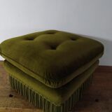 Velvet pouf