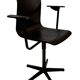 Vintage Galvanitas Pagholz school chair work with armrests dutch design