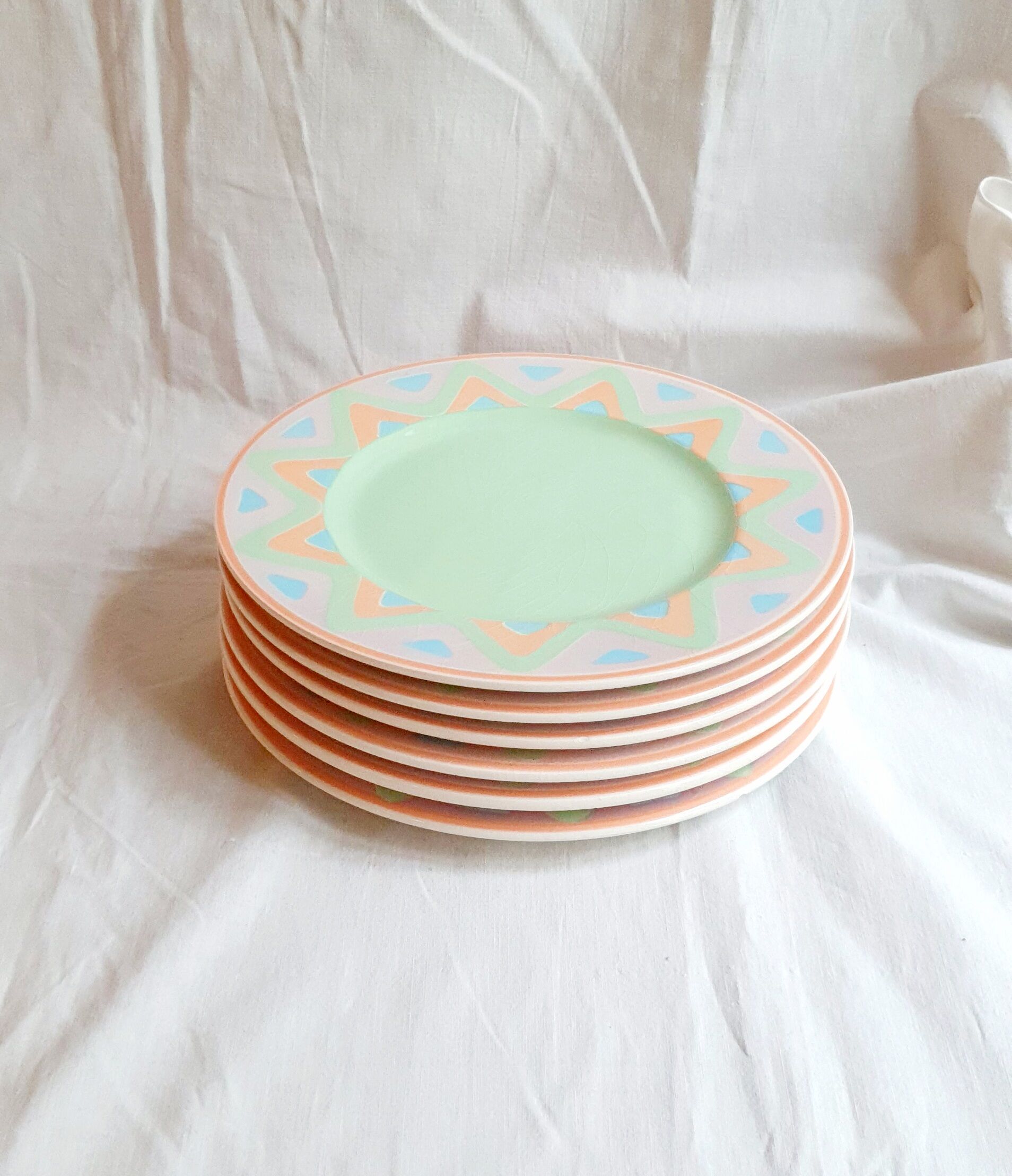 Ensemble de 6 assiettes plate Pagnossin modèle Arizona