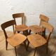 Lot de 4 chaises bistrot années 50