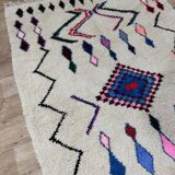 Handmade wool Berber rug 236x152cm