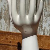 Vintage white hand vase