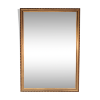Rectangular mirror in gilded wood 157cm