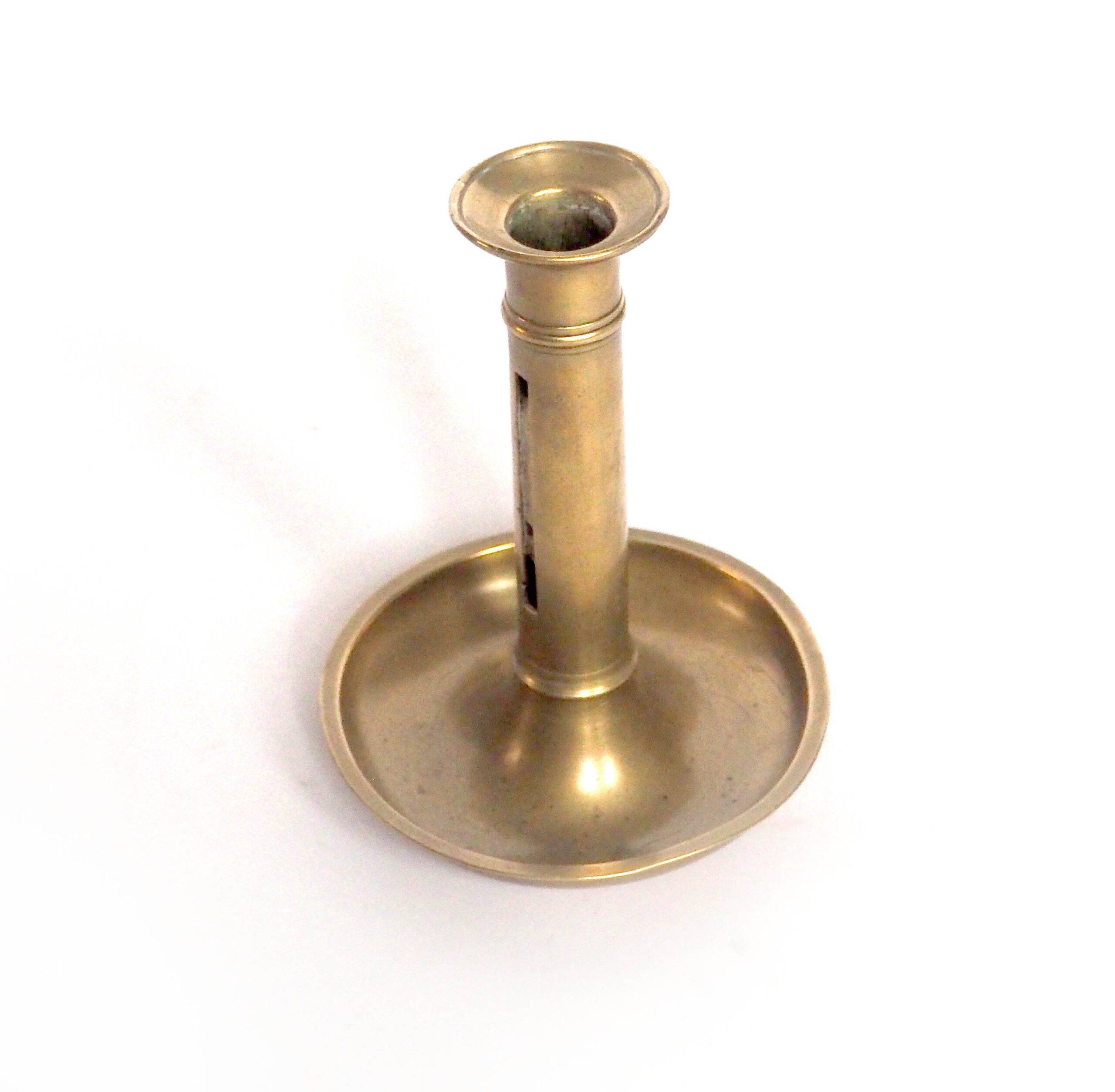 Brass candle holder dish