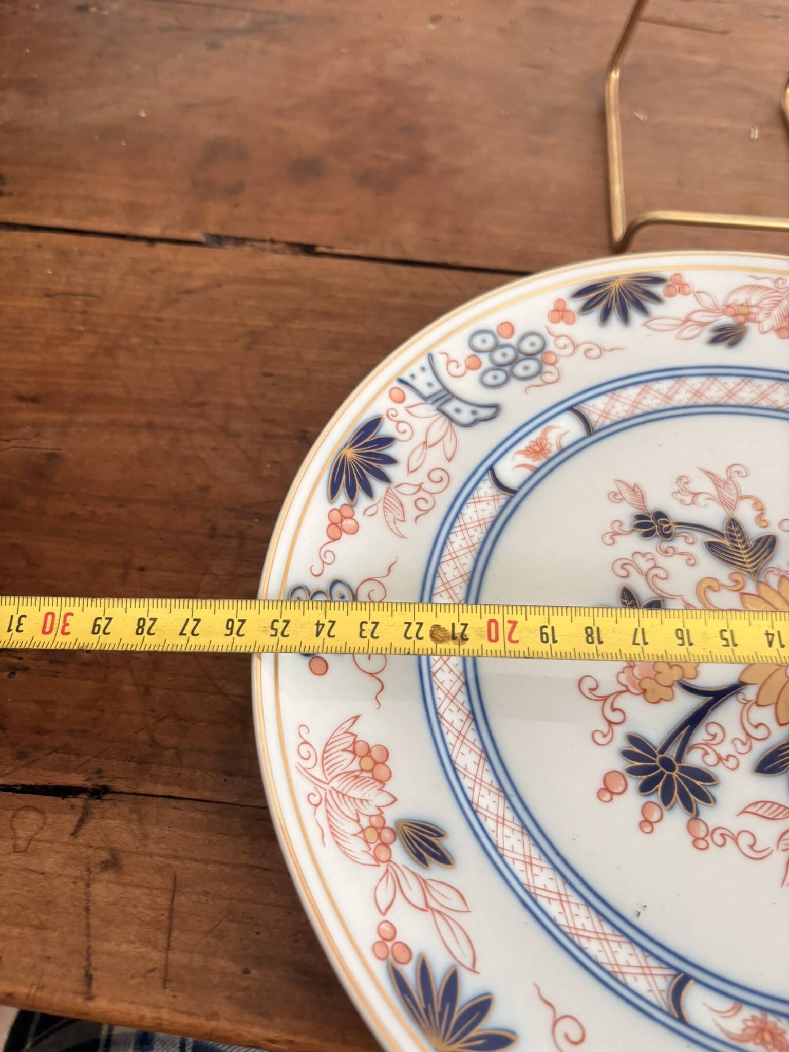 Plate 26cm Porcelain Vista Alegre Portugal Imari Japanese Style