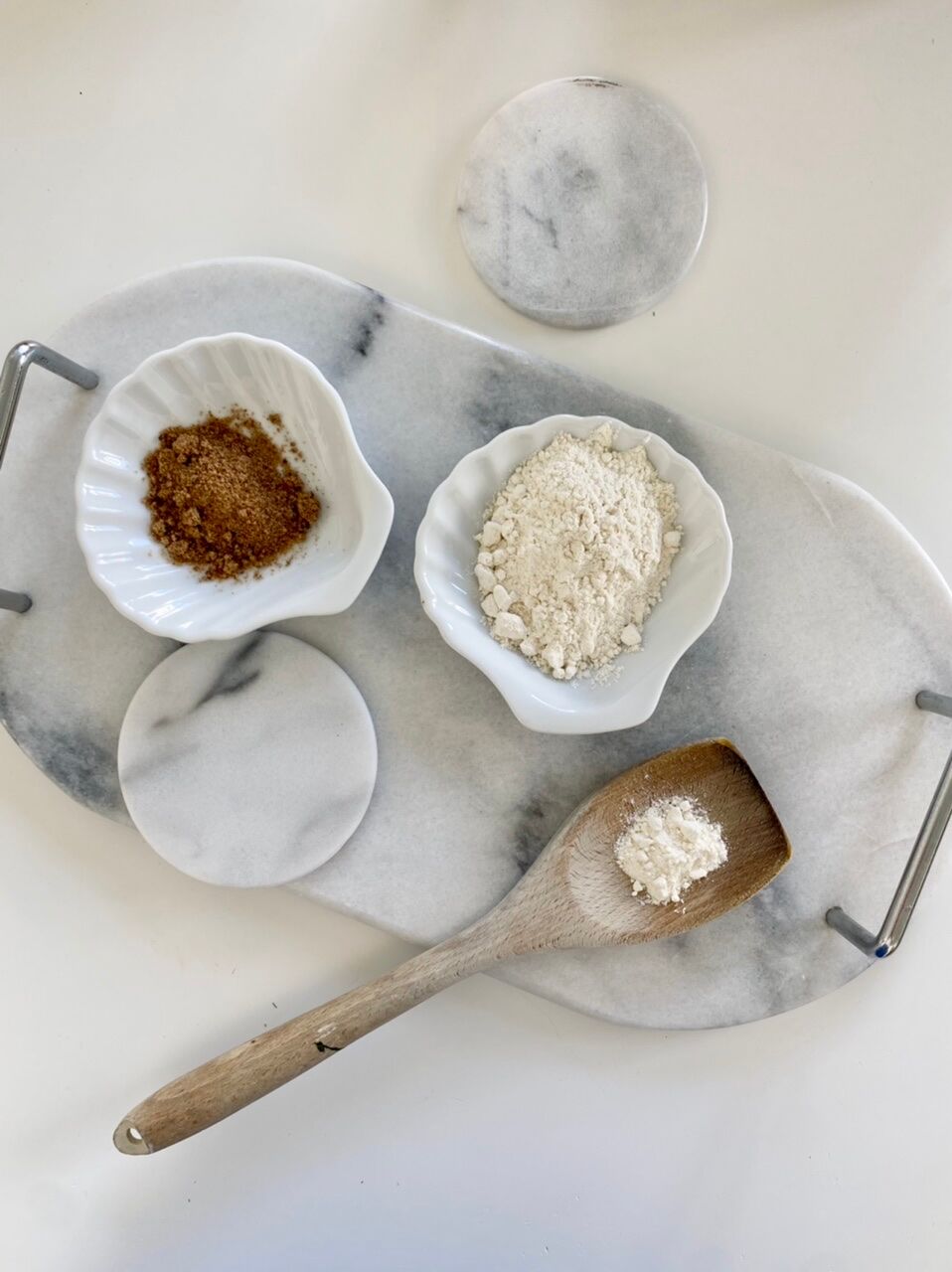 Vintage marble serving top