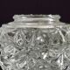 French Vintage Retro Clear Cut Glass Chandelier Replacement Shade