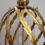Golden metal chandelier