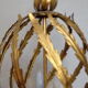 Lustre en métal doré