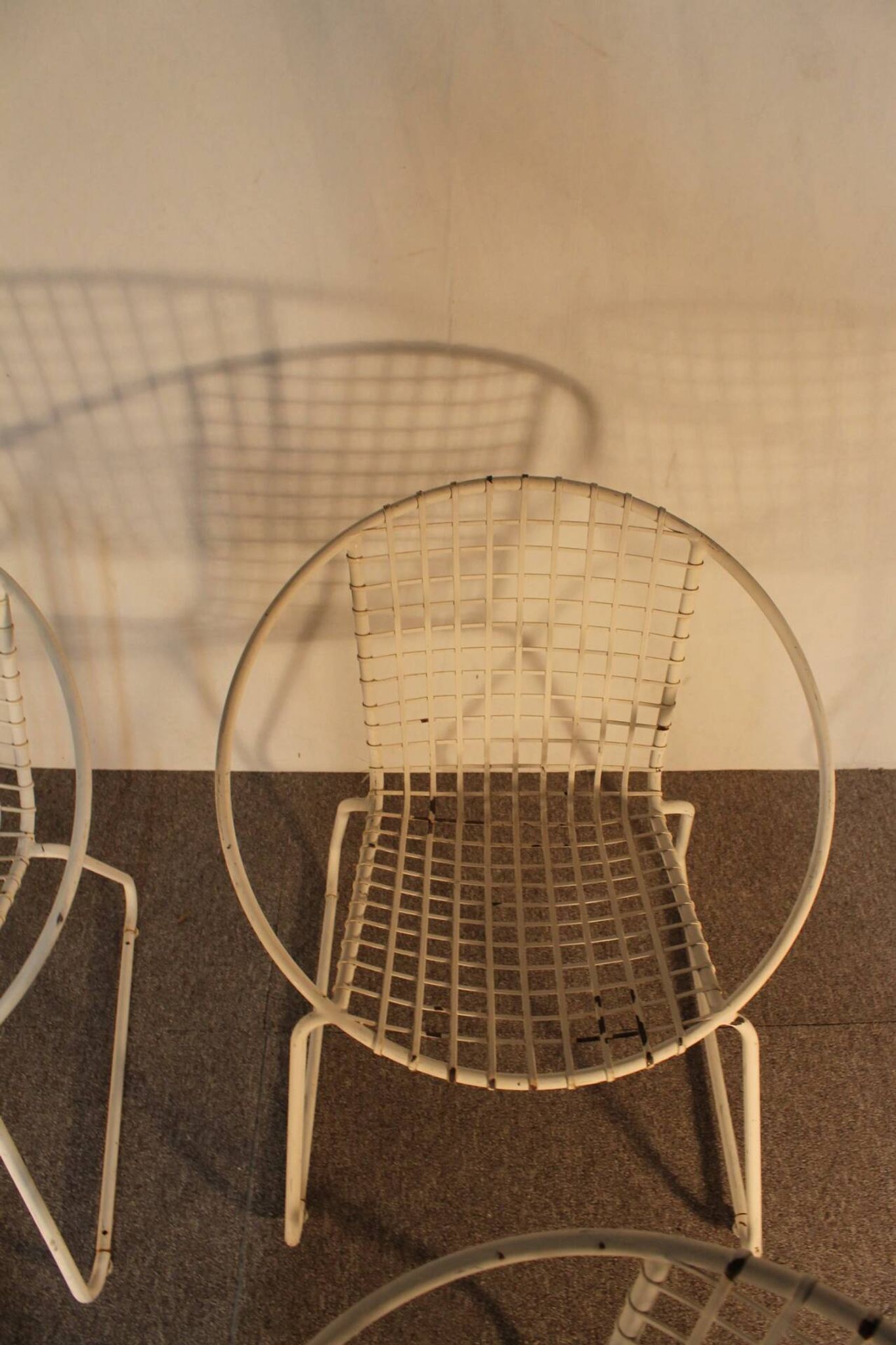 4 iron armchairs, design