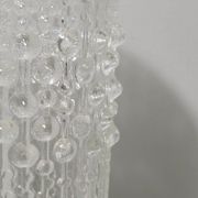 Set of 3 Vases, candle wax pattern, Sklo Union glassware, Czech Republic. 1970