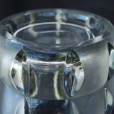 Art Deco Made in Czehoslovakia  Satin and Clear Glass - 22 cm tall