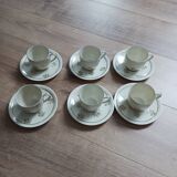 50s Limoges art porcelain cups