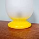 Lampe de table oeuf en verre bullé, années 70