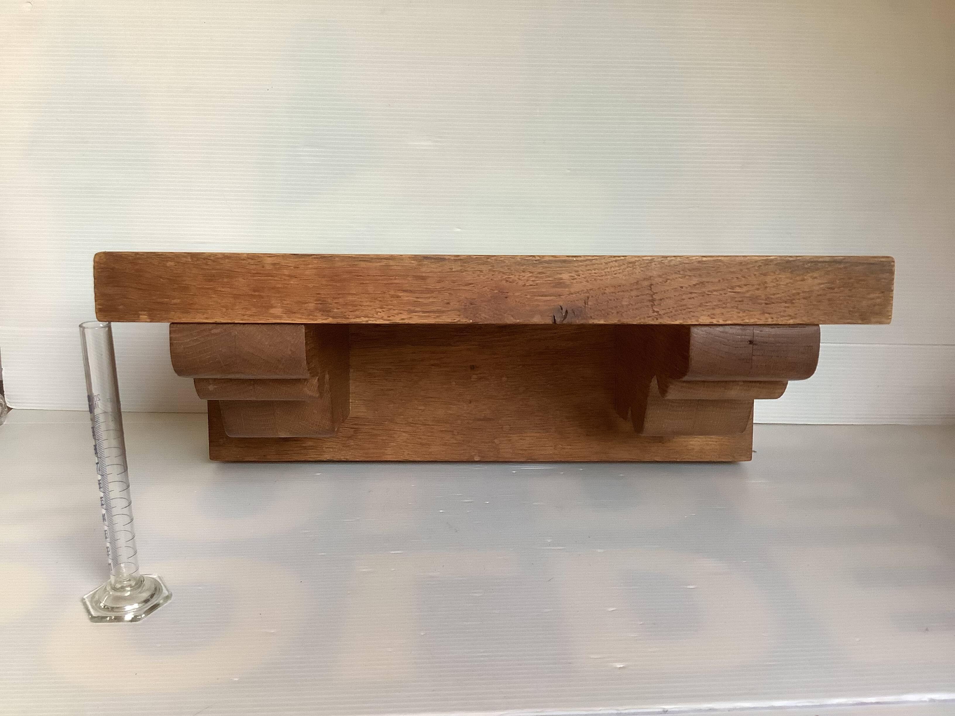 Solid wood wall shelf