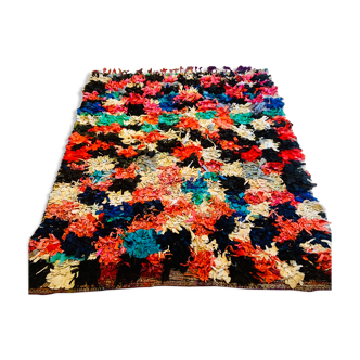 Berber carpet boucherouite  - 184x145cm