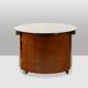 Eugenio Gerli, for Tecno. Round coffee table with integrated bar. Circa 1960.