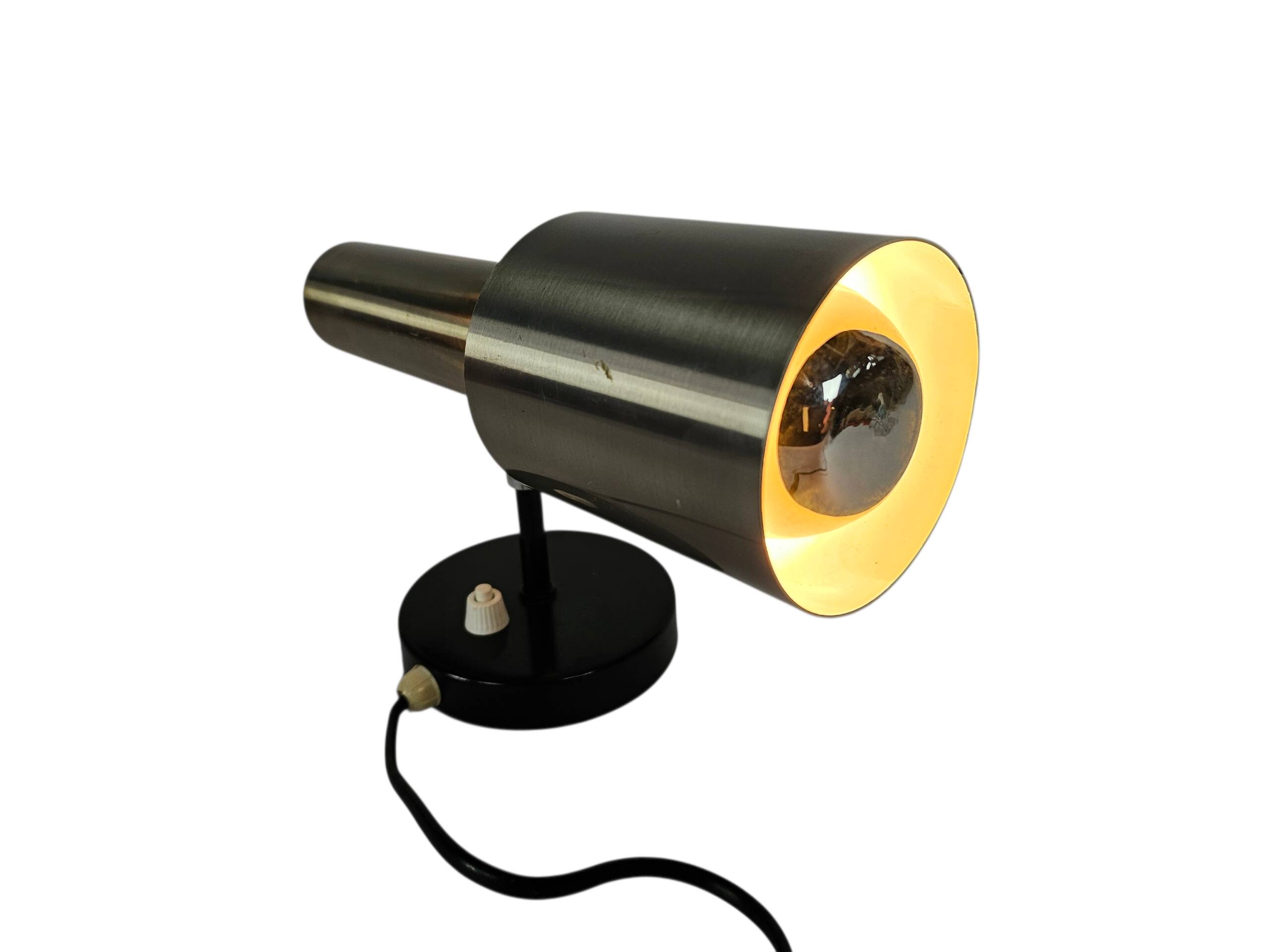 Koch & Lowy - wall spotlight - stainless steel - Space Age lighting - Ameri