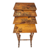 Set of 4 nesting tables Art Nouveau 1930s