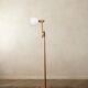 Vintage Danish Pine Adjustable Floor Lamp by +LYS Denmark, 1960s