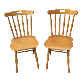 Pair vintage tatra nabytok coffee bistro dining chair 80s